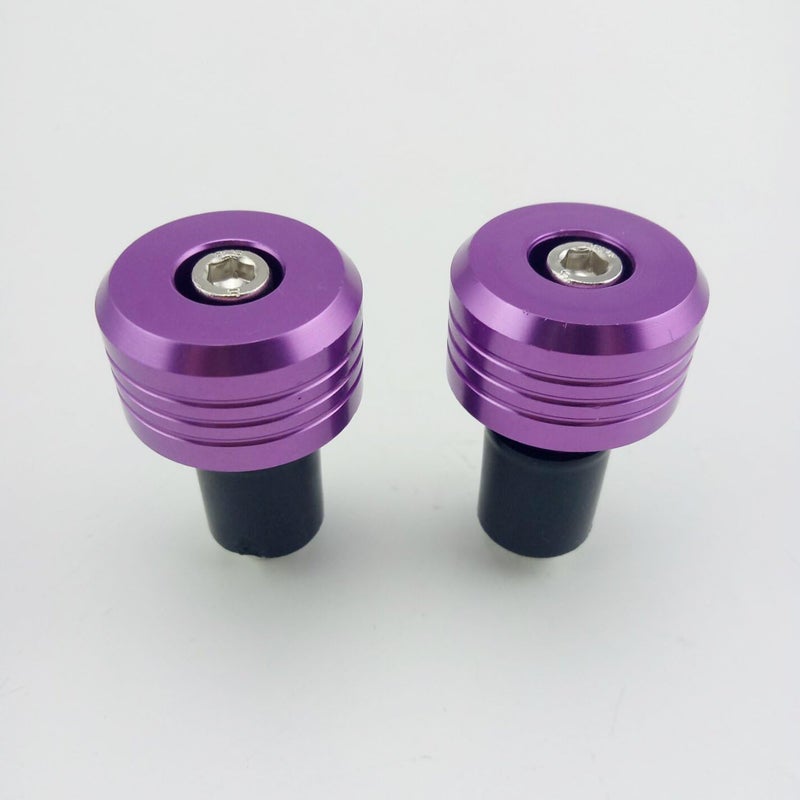 OKSTNO Motorcycle Handlebar Ends,7/8'' Handle Bar Slider Caps Weight Plugs CNC Aluminum (Purple) - Image 2