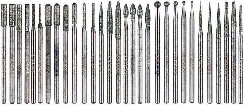 DIY Crafts Diy Crafts 12404 5884 Tungsten Steel Solid Carbide Rotary Burr Tool 1/8" Shank Single/Double Cut Head, Multicolor, 20 Piece  - Image 4
