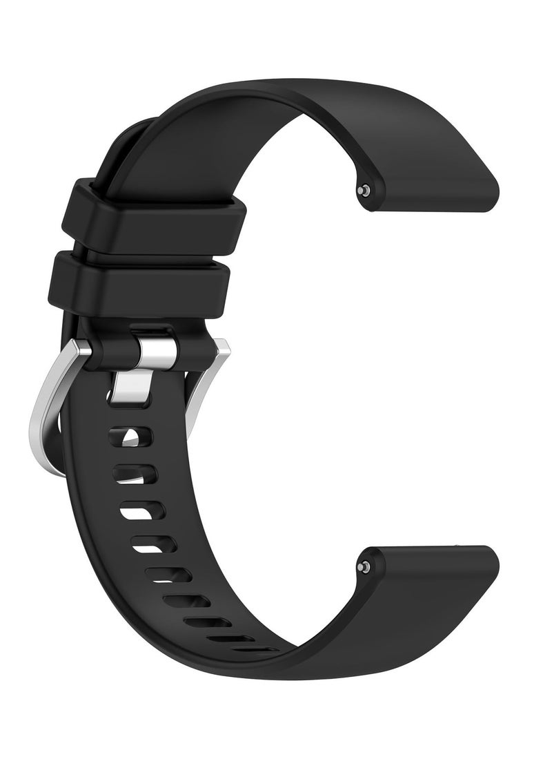 Anmi - 2 pcs Replacement  Strap Silicone Band for Huawei Watch GT4  46mm(Black/Orange) - Image 1