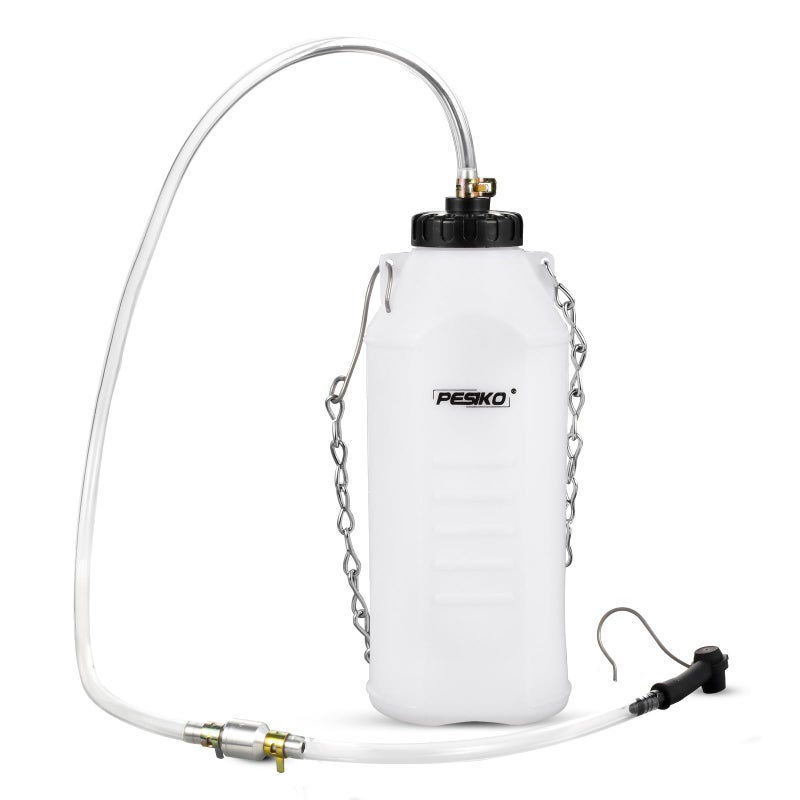PESIKO 1L Brake Bleeder Bottle, Brake Fluid Bleeder Kit with One Way Check Valve 24 inch Tube and Rubber Connector for Collect Brake Fluid - Image 1