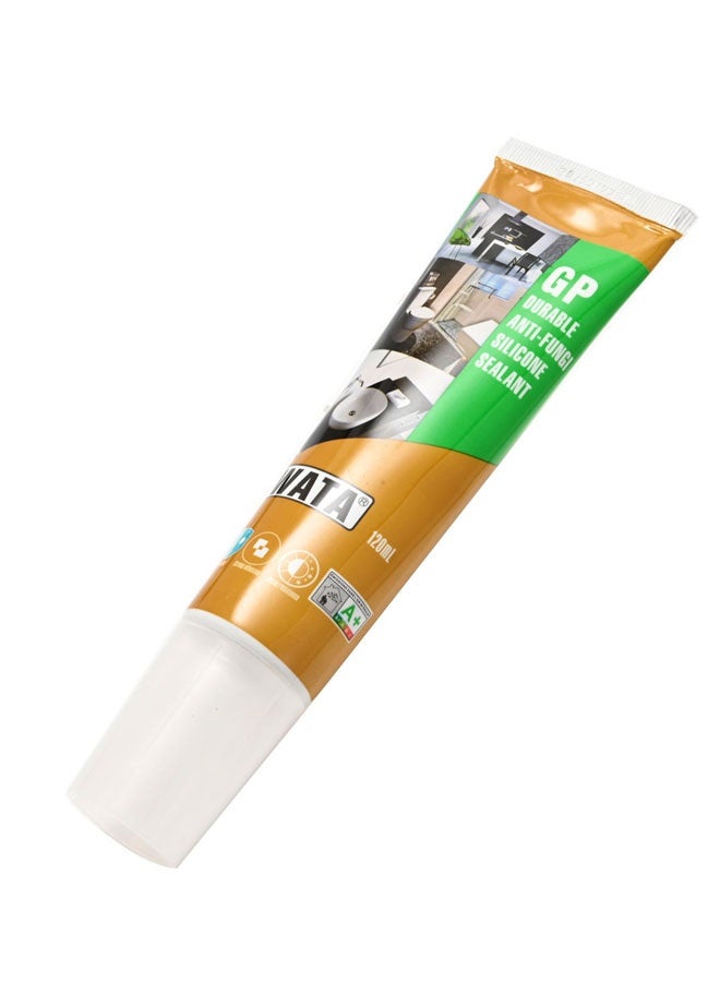 Silicone Sealant - 120ml General Purpose GP Anti-Fungal Waterproof Sealant Caulk with Strong Adhesion and Flexible Formula - Ideal for Bathroom, Kitchen, Windows, Tiles, and Outdoor Sealing - Image 3