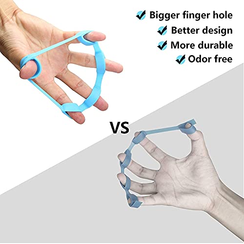GTC Hand Strengtheners Bands Stretcher Exerciser Trainer Forearm Grip Workout for Hand Strengthening Exercise and Stress Relief Multicolor RF-5 (Pack of 4) - Image 3