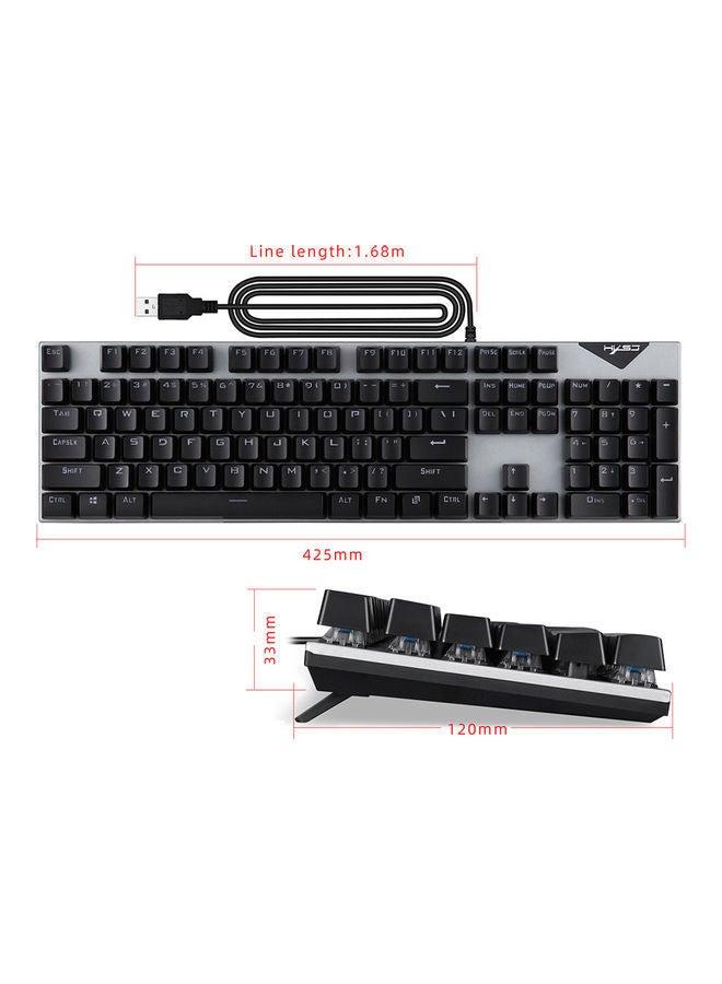 NIBEMINENT Wired RGB Backlit Keyboard Multicolour - Image 4