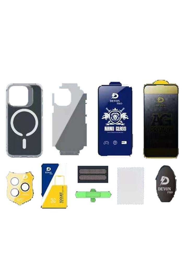 Devon iPhone 13 Pro Max MagSafe 10in1 Protection Package [iPhone Protection Package] The strongest complete protection for your phone ever - Image 2