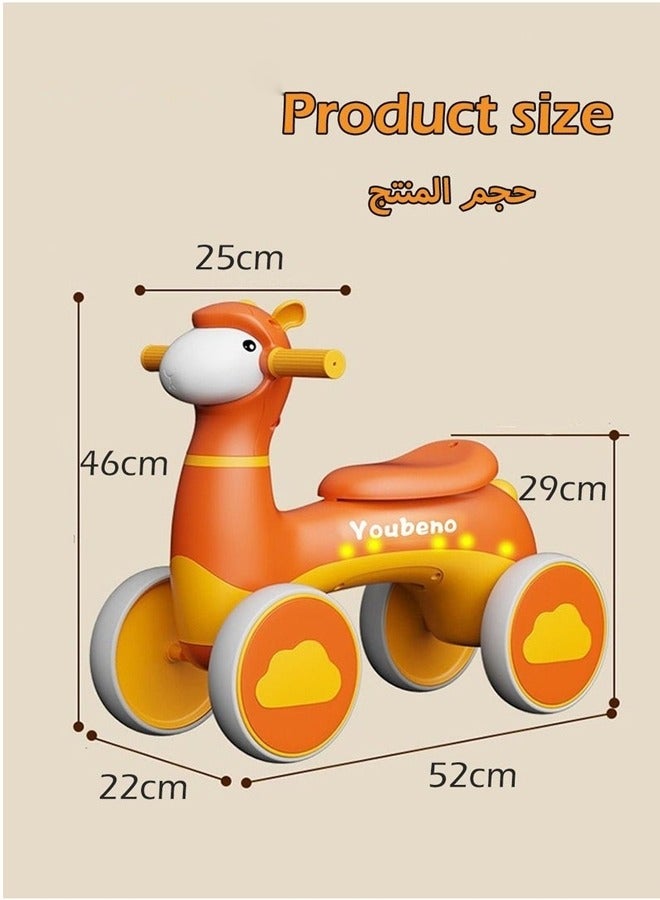 Beauenty Balance Bike for Kids,Ride On Car with Light and Music,Friendly Training Balance,Ride On Toys as Children Gift - Image 4