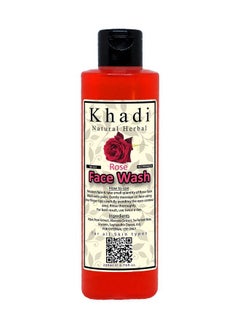 Khadi Natural Herbal Rose Face Wash;| Anti Pollution;| Dirt Removal And Skin Whitening For Men And Women 200Ml  - Image 2