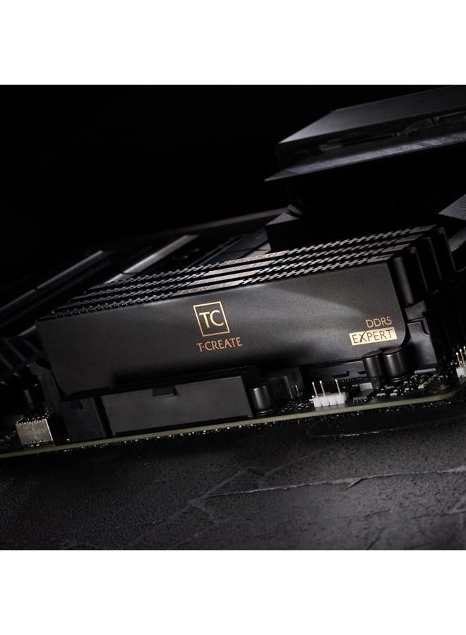 TeamGroup T-Create Expert Overclocking 10L DDR5 48GB مجموعة (2 x 24GB) 6400MHz (PC5-51200) CL32 M-DIE وحدة ذاكرة سطح المكتب رام بيضاء - CTCWD548G6400HC32ADC01 - Image 2