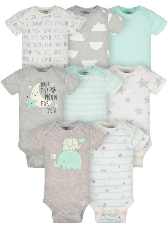Gerber Gerber Baby 8-Pack Short Sleeve Onesies Bodysuits  - Image 1