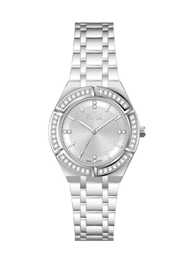 MARTINI Elegant Martini Women's Watch Stylish Silver Dial Stainless Steel Band Water Resistant Perfect for Casual and Formal Wear - Image 1