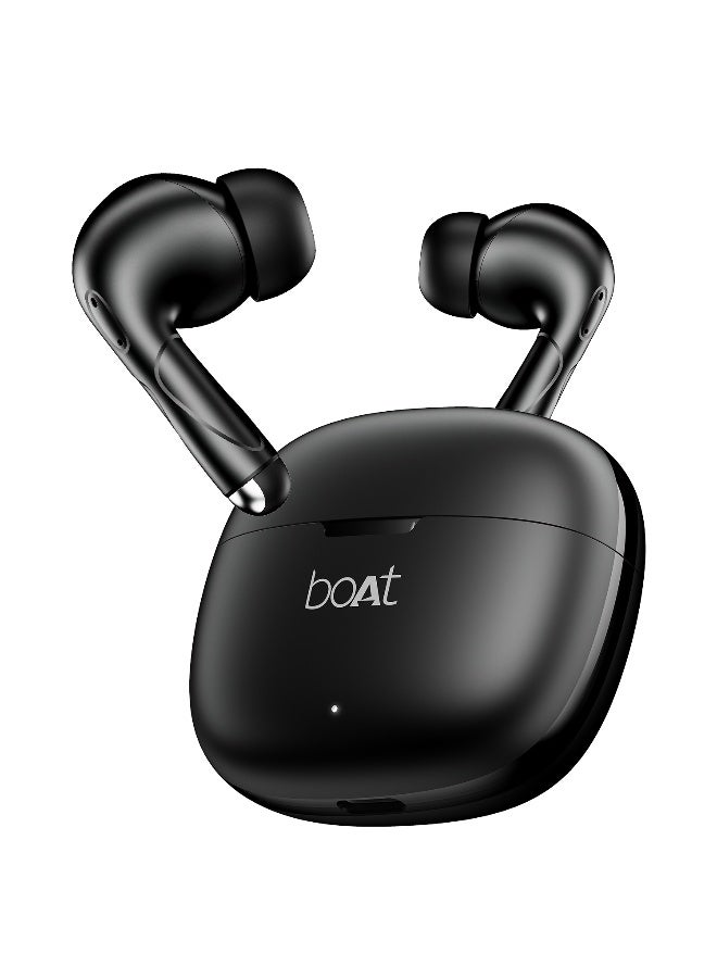 Airdopes Pulse, 50H Battery, ENx Tech, Beast Mode, ASAP Charge, Bluetooth Earbuds, TWS Ear Buds Wireless Earphones with mic Shadow Black