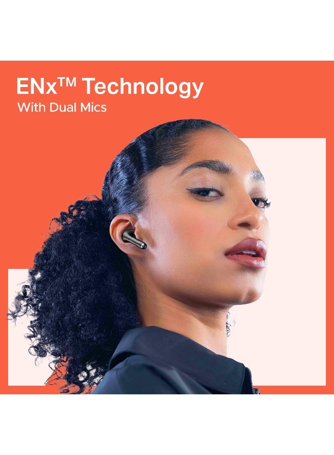 boAt Airdopes Pulse, 50H Battery, ENx Tech, Beast Mode, ASAP Charge, Bluetooth Earbuds, TWS Ear Buds Wireless Earphones with mic Shadow Black - Image 3