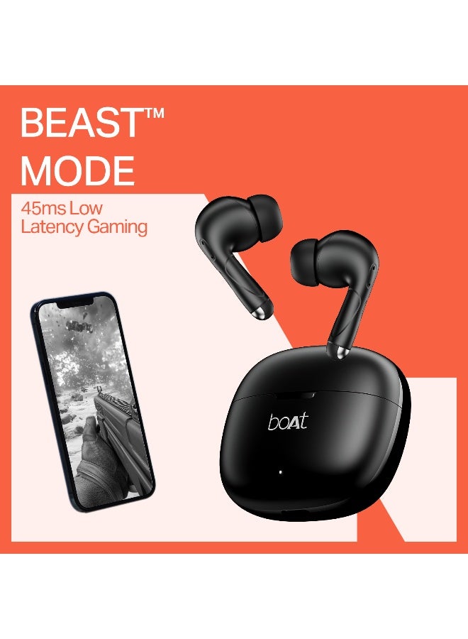boAt Airdopes Pulse, 50H Battery, ENx Tech, Beast Mode, ASAP Charge, Bluetooth Earbuds, TWS Ear Buds Wireless Earphones with mic Shadow Black - Image 4