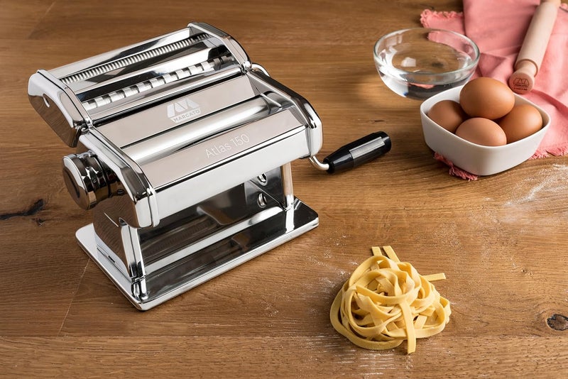 Marcato Classic Atlas 150 Chrome Steel Homemade Pasta Machine - Image 2
