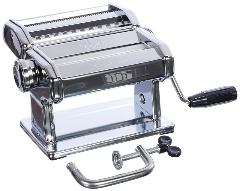 Marcato Classic Atlas 150 Chrome Steel Homemade Pasta Machine - Image 4