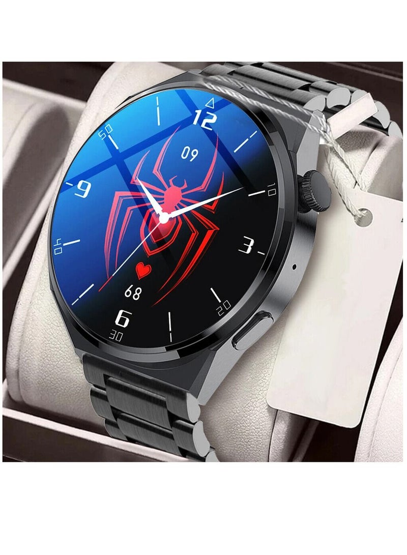 Zoom Plus Germany Full Touch Bluetooth Call Sports Fitness Tracker Heart Rate Monitor IP67 Waterproof Smartwatch For IOS Android Black - Image 2