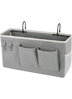 The Bros Bedside Storage Caddy/Bedside Hanging Storage Bag for Headboards Bunk Beds Dorm Rooms Book Phone Magazine Holder (Color : Gray)  - Image 1