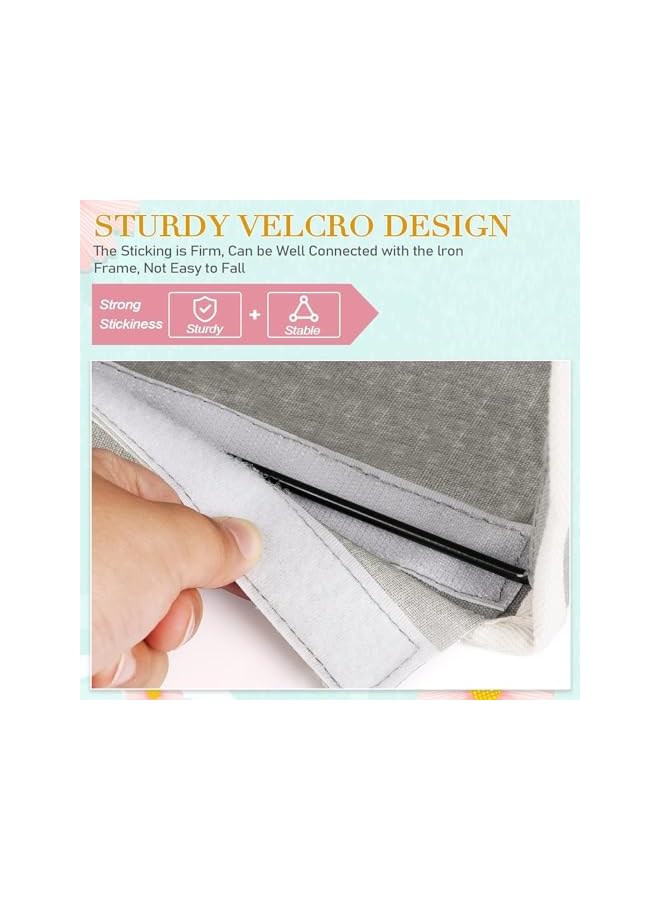 The Bros Bedside Storage Caddy/Bedside Hanging Storage Bag for Headboards Bunk Beds Dorm Rooms Book Phone Magazine Holder (Color : Gray)  - Image 3