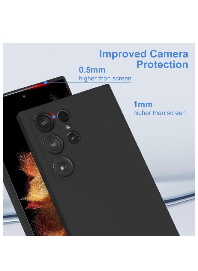 FOCUS Case for Samsung Galaxy S24 UltraSoft Silicone Shockproof Matte Finish Back Cover Inner Fabric Lining with Camera Protection Case for Samsung Galaxy S24 Ultra - Image 4