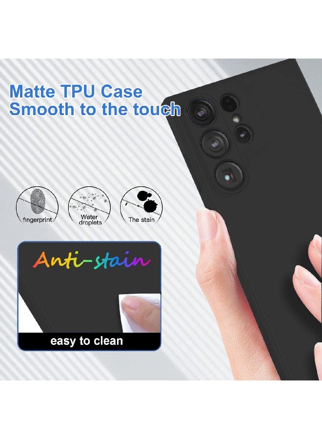 FOCUS Case for Samsung Galaxy S24 UltraSoft Silicone Shockproof Matte Finish Back Cover Inner Fabric Lining with Camera Protection Case for Samsung Galaxy S24 Ultra - Image 3