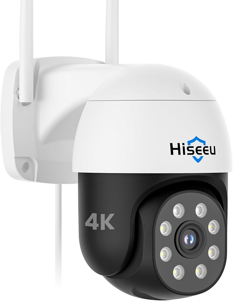 هايسيو Hiseeu 4k Wireless Outdoor Security Camera 8 MP