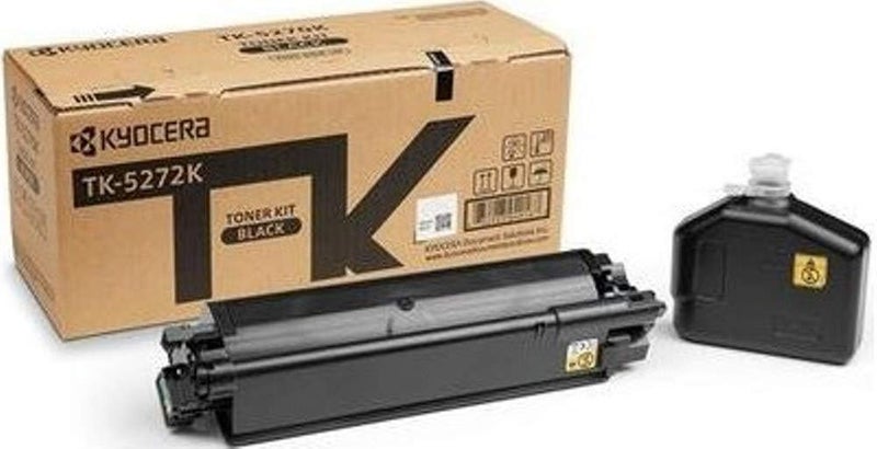 KYOCERA 1T02TV0US0 Model TK5272K Black Toner Kit for use ECOSYS M6235cidn M6630cidn M6635cidn and P6230cdn A4 Multifunctional Printers Up to 8000 Pages Yield at 5 Coverage - Image 1