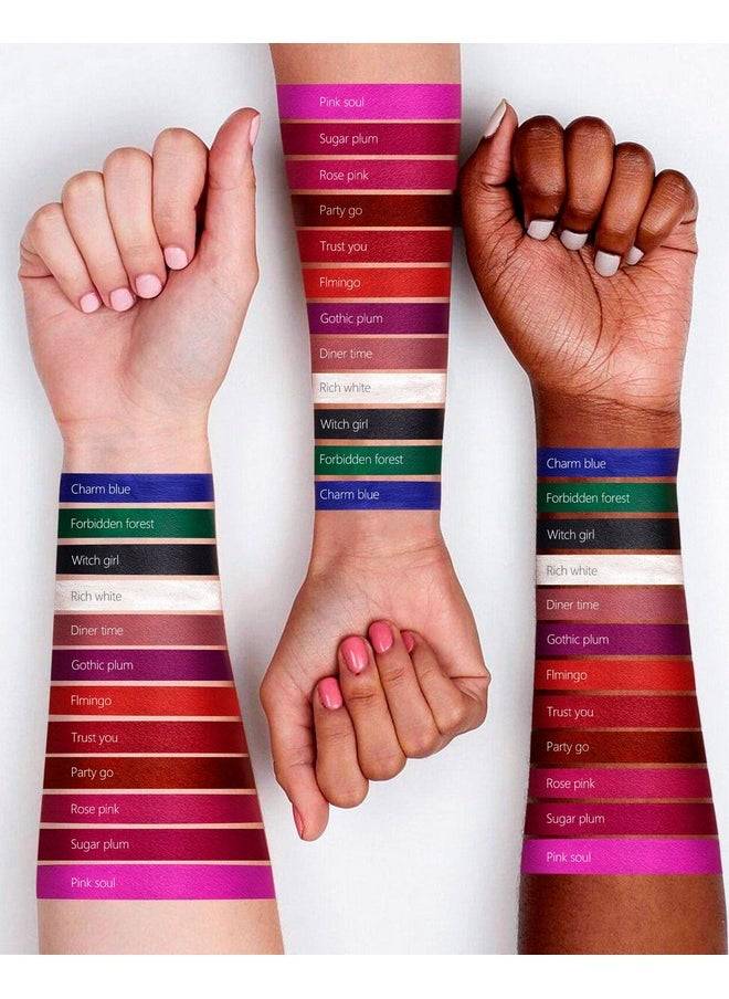 MAKI YIKA - Burgundy Red Lipstick Matte Long Lasting, Dark Red Liquid Lipstick Smudge Proof, Vampy Matte Lips No Transfer, Cruelty Free ; Party Go - Image 1