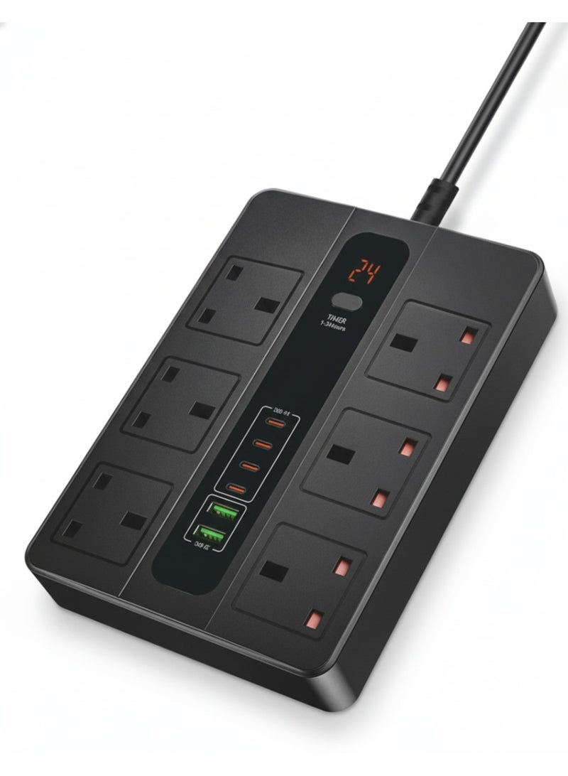 ريبنيو شريط طاقة فائق السرعة 3000 واط مع شحن سريع عبر USB وتحكم بالمؤقت - Image 1