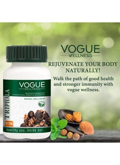 Vogue Wellness Triphala Tablets 60 - (Pack Of 1)  - Image 3