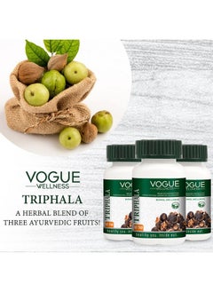 Vogue Wellness Triphala Tablets 60 - (Pack Of 1)  - Image 2