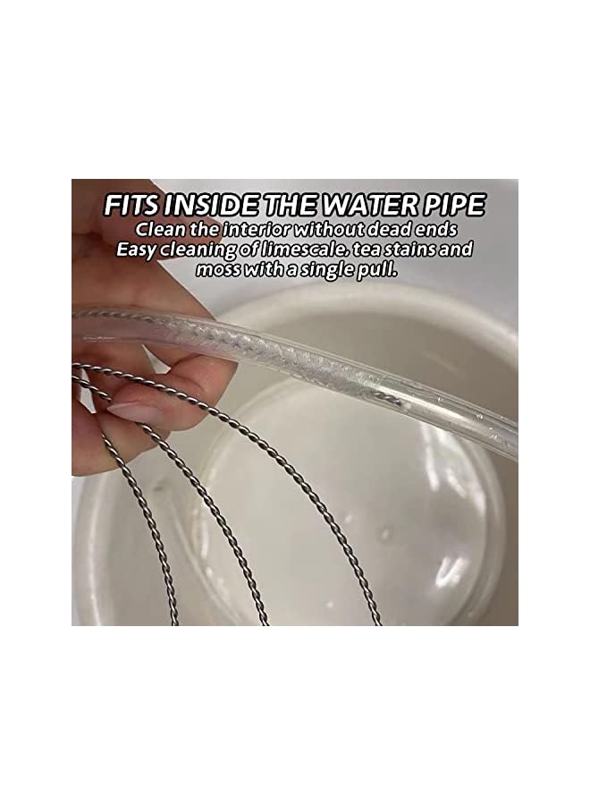 promass Extra Long Duct Cleaner, 59" Flexible Nylon Drainage Stainless Steel Long Brush for Cleaning Feedibing Tubes and Racking Lines - Image 3