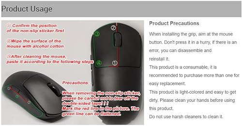 Hokeyio Anti-Slip Grip Tape for Logitech G Pro X Superlight 1 & 2 | Pre-Cut Leather Mouse Skins | Sweat-Absorbent & Easy Installation Dark Blue 0.4mm - Image 4