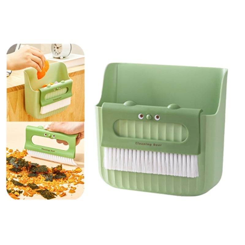Swejos Swejos Mini Hand Whisk Broom Brush Hand Dustpan Table Top Brush Portable Table Crumb Sweeper Broom for Home Desktop Sofa Kitchen Keyboard - Image 2