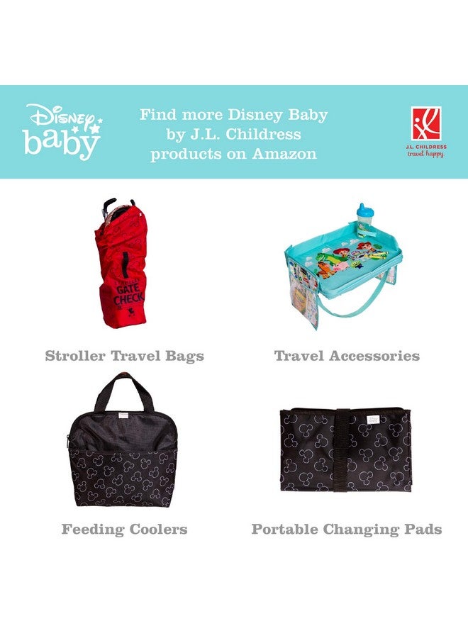 J.L. Childress Disney Baby by J.L. Childress Universal Stroller Organizer with Detachable Hip Fanny Pack - Stroller Accessory with Belt Waist Bag - Stroller Cup Holder and Cell Phone Pocket - Mickey Minnie Ivory - Image 5