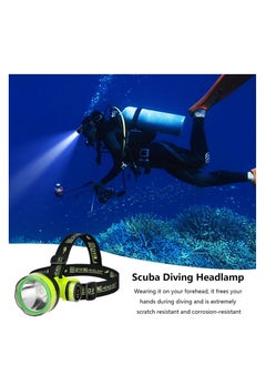 ZLH HITY LED Diving Headlamp, Waterproof Bright LED Diving Flashlight, 2 Light Modes Scuba Diving Headlight, Rechargeable Forehead Scuba Diving Light  - Image 2