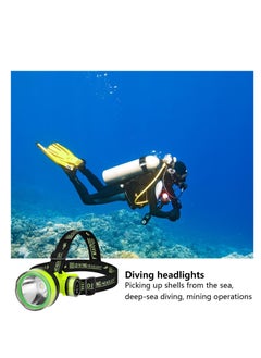 ZLH HITY LED Diving Headlamp, Waterproof Bright LED Diving Flashlight, 2 Light Modes Scuba Diving Headlight, Rechargeable Forehead Scuba Diving Light  - Image 4