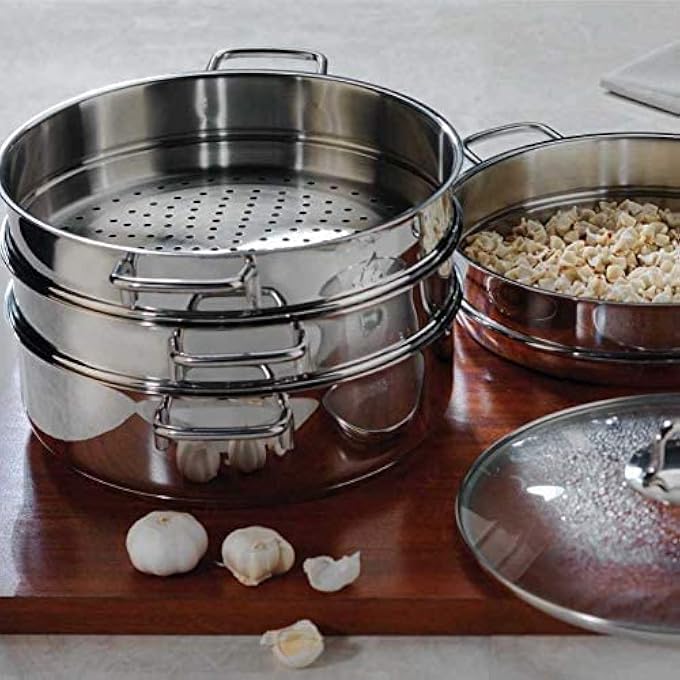 Korkmaz Manti Set Perla Ravioli Cookware  Silver  6Quart  A1524 - Image 2
