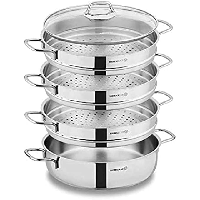 Korkmaz Manti Set Perla Ravioli Cookware  Silver  6Quart  A1524 - Image 1