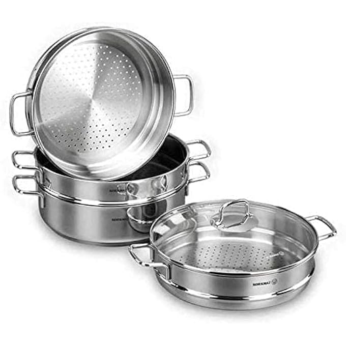 Korkmaz Manti Set Perla Ravioli Cookware  Silver  6Quart  A1524 - Image 3