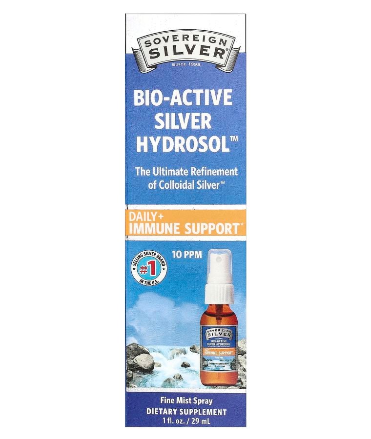 Sovereign Silver Bio-Active Silver Hydrosol™ Fine Mist Spray 10 ppm 1 fl oz (29 ml)
