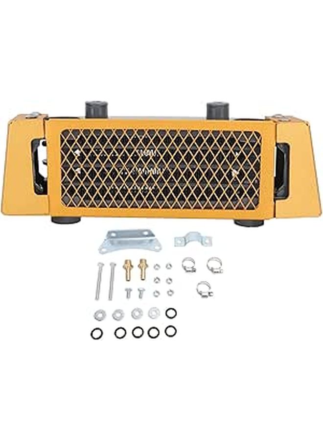 Aluminum Motorcycle Oil Cooler Radiator for 50cc to 250cc Dirt Bike ATV - Image 1