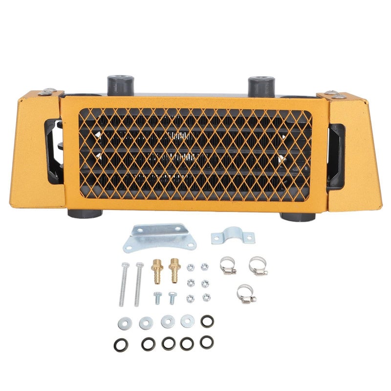 Aluminum Motorcycle Oil Cooler Radiator for 50cc to 250cc Dirt Bike ATV - Image 2