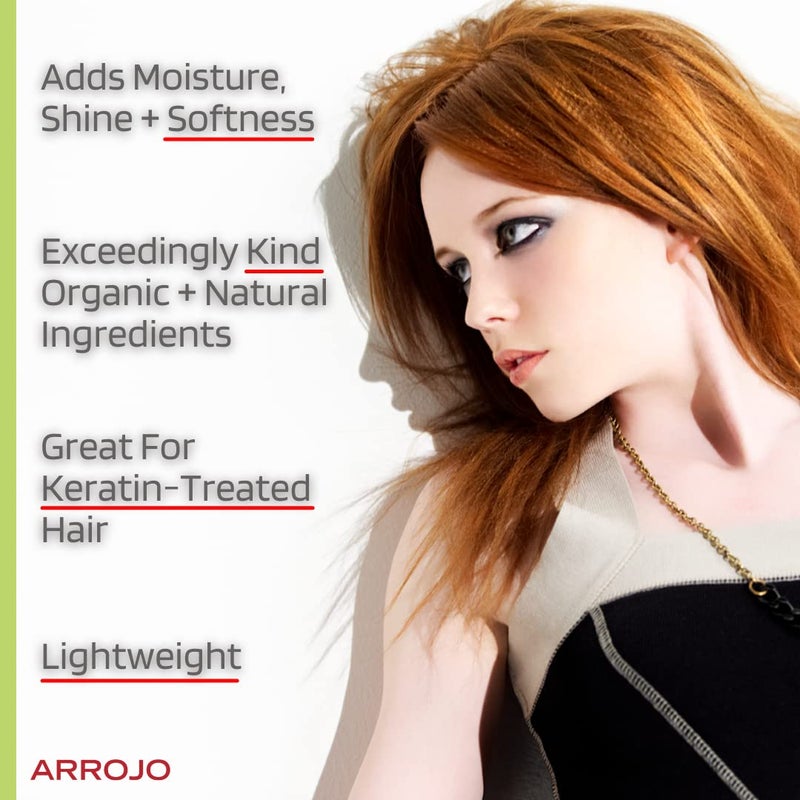 Arrojo Gentle Hair Conditioner - Gentle Conditioner to Add Luster, Shine & Moisture â€“ Paraben & Sulfate Free Conditioner w/ Vitamin B5, Avocado Oil - Lightly Scented Cleansing Conditioner - Image 4