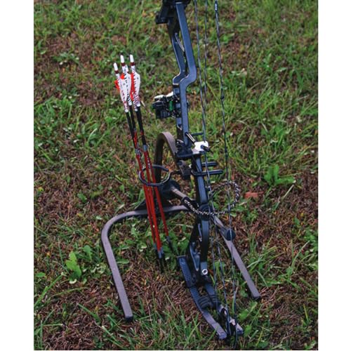 HME Lightweight Durable Portable 360-Degree Rotating Tool-Free Setup Archer's Practice Bow Stand with Arrow Ring Included - Image 2