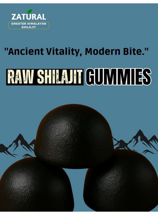 Zatural Zatural Pre-Workout Gummies with Raw Shilajit | 400mg Potent Himalayan Shilajit | 75% Fulvic Acid | Clean Energy, Focus & Strength | 60 Gummies  - Image 4