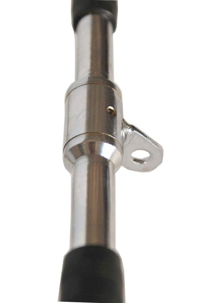 بار سحب علوي بطول 24 بوصة على شكل حرف في، مصنوع من الفولاذ الصلب، مزود بمقبض دوّار ومقابض مطاطية، أداة تمارين متعددة لتقوية عضلات الترايسبس والظهر والذراعين والكتفين - Image 3