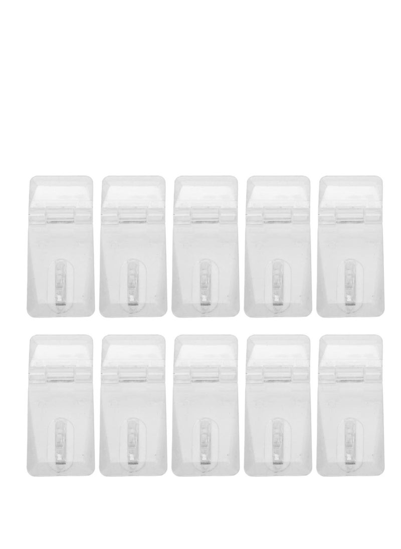 SYOSI 20 Sets Mini Hinge Hasp Acrylic Hasp Buckle Box Clear Hinge Latch Hasp Lock Hinge Latch Buckles for Mini Doors, Jewelry Box, Mini Cabinet  - Image 1