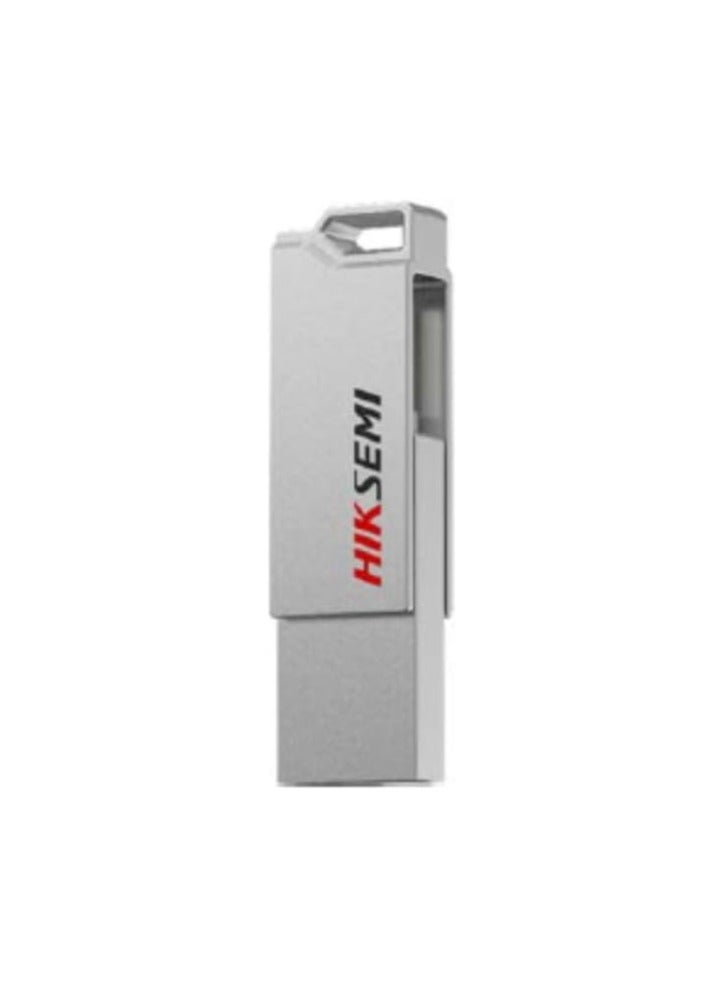 HIKSEMI 128GB USB 3.2 Type A/Type C Dual Drive up to 150MB/s, Silver - Sync | HS-USB-E327C 128G U3 - Image 1