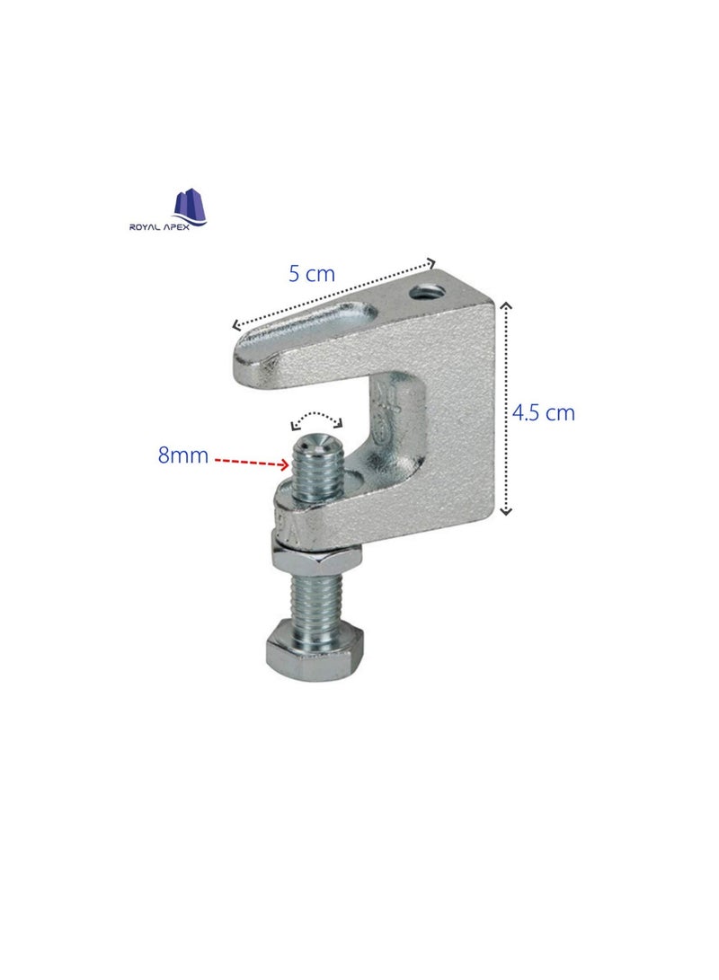 High Quality Wide Mouth Galvanized Beam Clamps (2, 8mm)  - Image 3