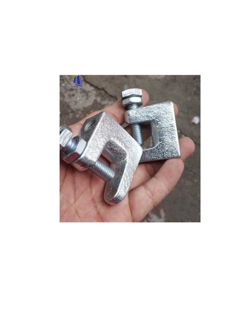 High Quality Wide Mouth Galvanized Beam Clamps (2, 8mm)  - Image 2