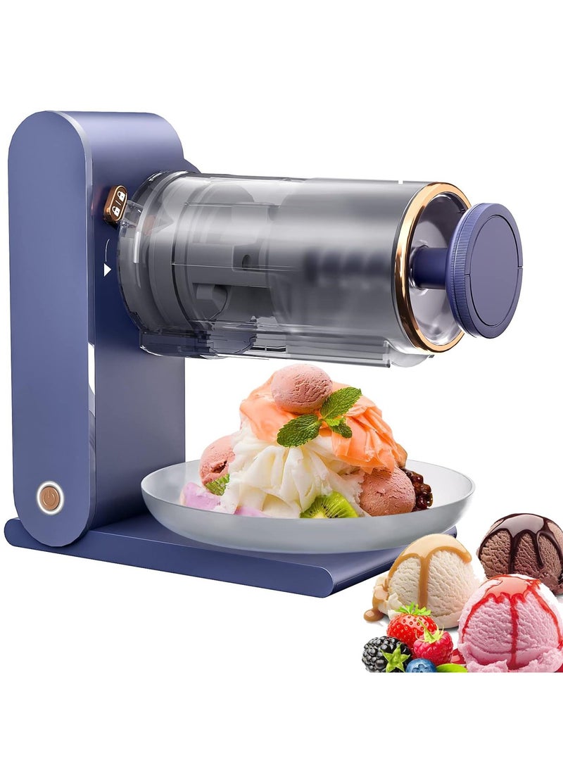 Shaved Ice Maker Snow Cone Rechargeable Slushie Machine Ice Cream Maker for Kids and Family Portable USB Charger 2 Set Block Ice Molds  - Image 1